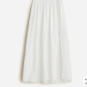 J Crew Side-slit soft gauze maxi skirt BG548